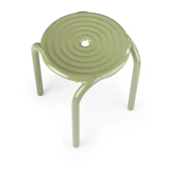 Tom Dixon Seating*Groove stool 45 cm, Moss Green
