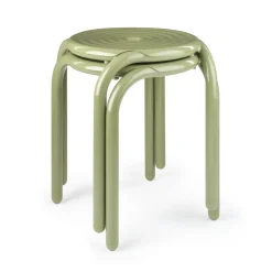 Tom Dixon Seating*Groove stool 45 cm, Moss Green