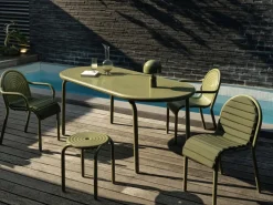 Tom Dixon Seating*Groove stool 45 cm, Moss Green