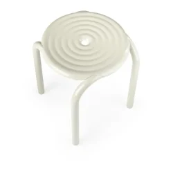 Tom Dixon Seating*Groove stool 45 cm, Putty Beige