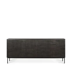 Ethnicraft Dressers & Sideboards*Grooves sideboard, 4 doors Black