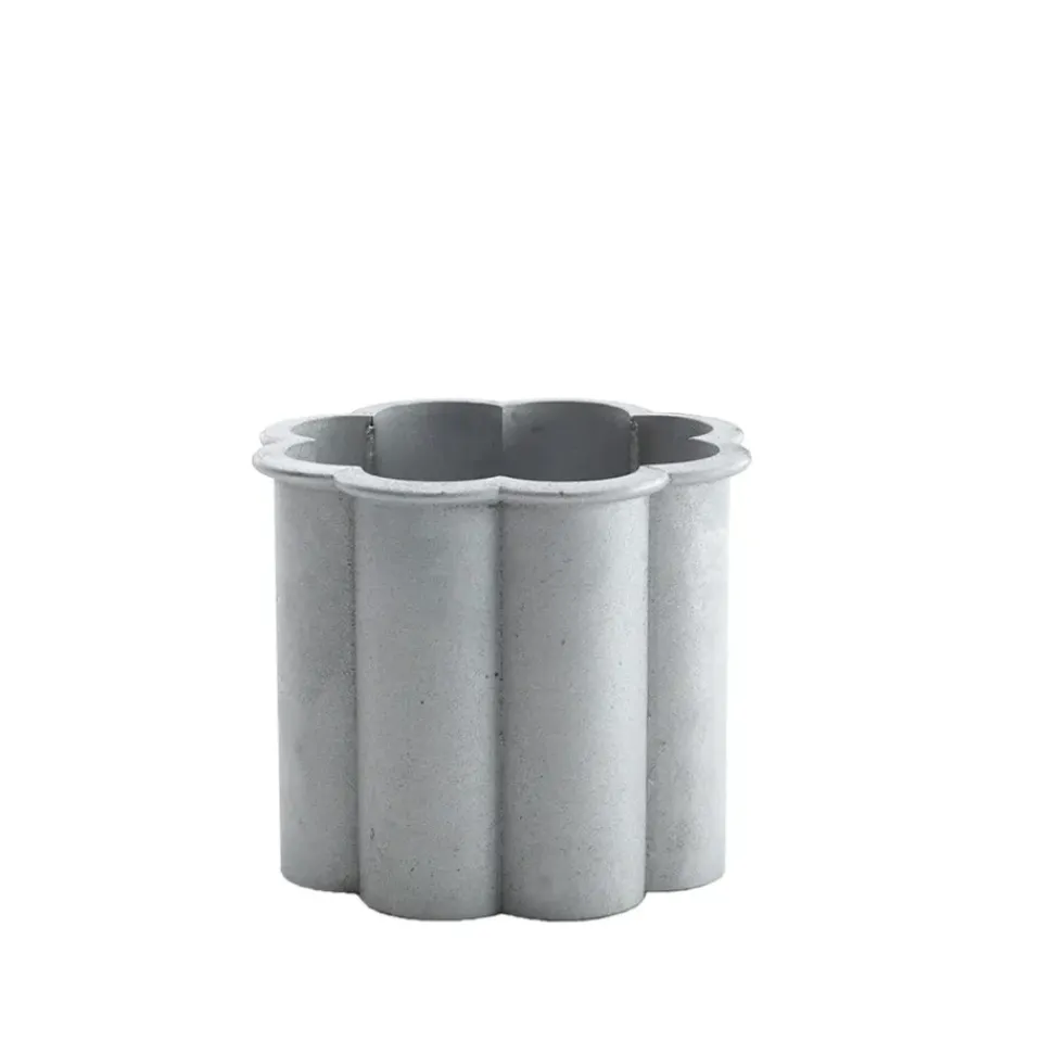 Byarums bruk Garden Details & Accessories*Gråsippa plant pot, Aluminum sand-casted, no. 1 Ø33 cm Silver-coloured