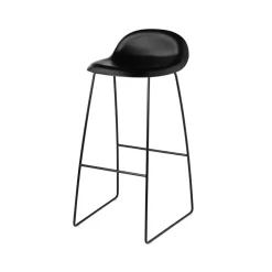 GUBI Bar Stools*3D barstool high, , steel sled base Black