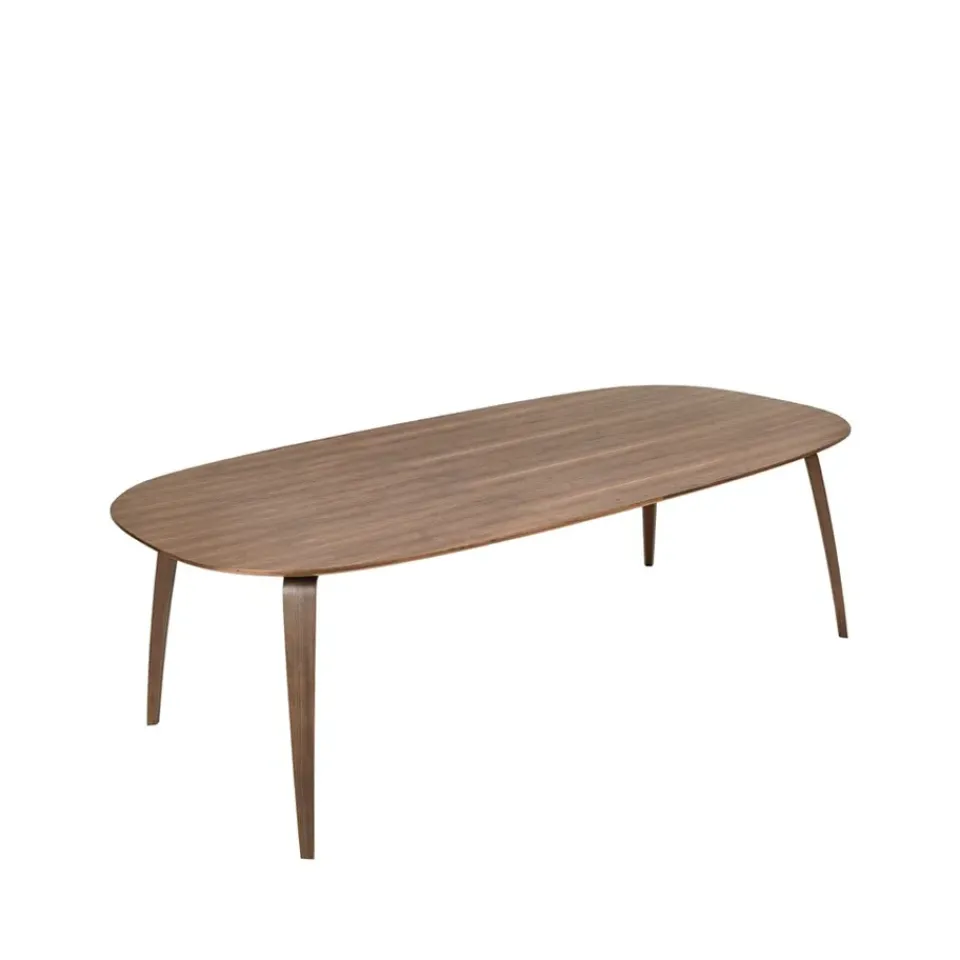 GUBI Dining Tables*Elliptical dining table, American walnut Brown