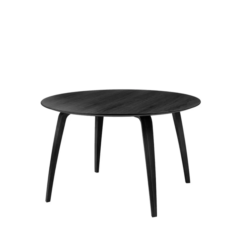 GUBI Dining Tables*round dining table, stained ash Black