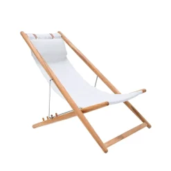 Skargaarden Seating*H55 lounge chair teak, Agora Nautic White