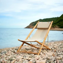 Skargaarden Seating*H55 lounge chair teak, Agora Nautic White