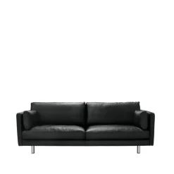 1898 Sofas*Haga 3-seater sofa, Sevilla leather . metal leg Black