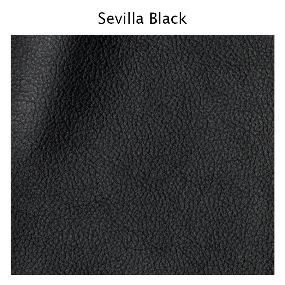 1898 Sofas*Haga 3-seater sofa, Sevilla leather . metal leg Black