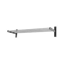 Scherlin Hat Rack & Hat Shelves*Hall shelf 12 hall shelf, Steel/black, black-painted aluminium Grey