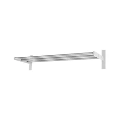 Scherlin Hat Rack & Hat Shelves*Hall shelf 12 hall shelf, Steel/white, white-lacquered aluminium Grey