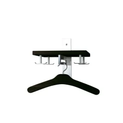 Scherlin Hat Rack & Hat Shelves*Hall shelf 5, Oak stained Black