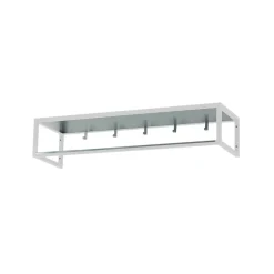 Scherlin Hat Rack & Hat Shelves*Hall shelf 11, lacquer, zinc plate White