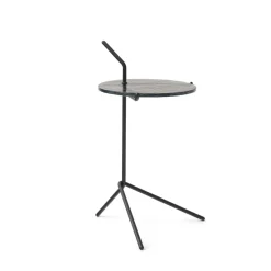 &Tradition Side Tables*Halten SH9 side table, Smoked glass-warm black Brown