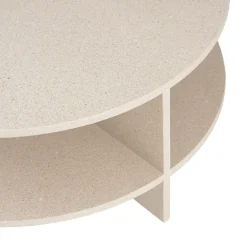 Muuto Coffee Tables*Halves coffee table, Light taupe-terrazzo, Ø85 cm Grey