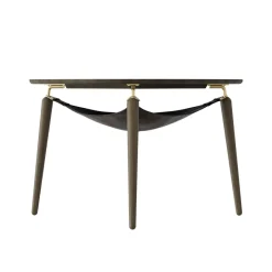 Umage Coffee Tables*Hang Out coffee cup table, Dark oak-brass Brown