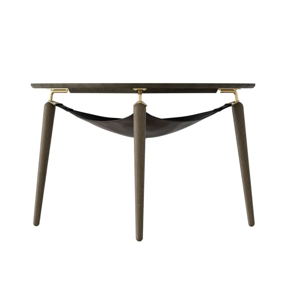 Umage Coffee Tables*Hang Out coffee cup table, Dark oak-brass Brown