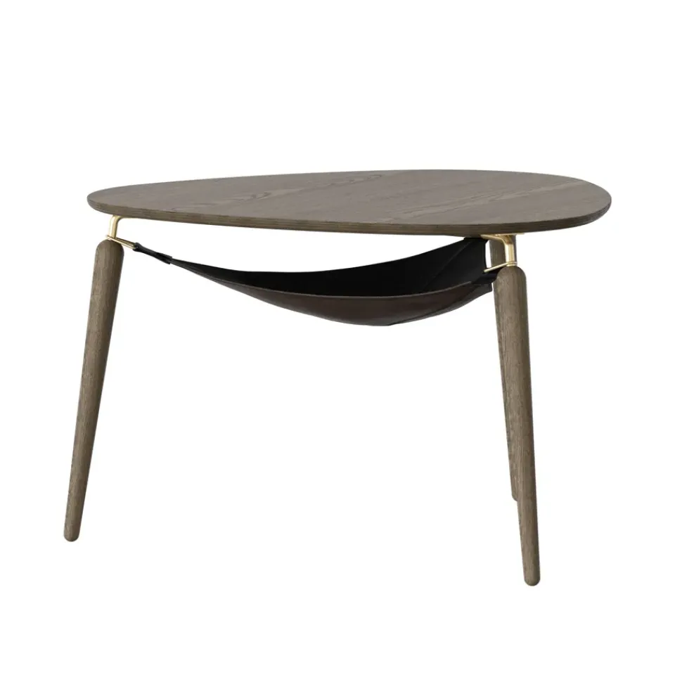 Umage Coffee Tables*Hang Out coffee cup table, Dark oak-brass Brown