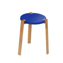A2 Stools*Happy Pall, , oak legs Blue