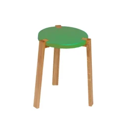 A2 Stools*Happy Pall, , oak legs Green