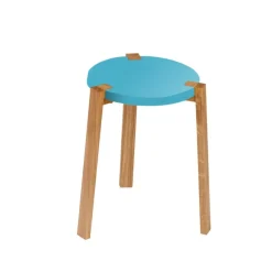 A2 Stools*Happy Pall, , oak legs Turquoise