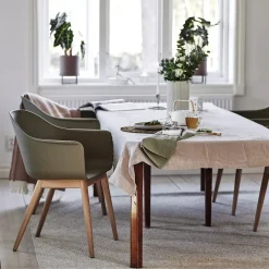 Audo Copenhagen Chairs*Harbour chair oak legs, Olive Green