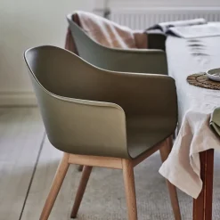 Audo Copenhagen Chairs*Harbour chair oak legs, Olive Green