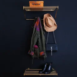 Maze Hat Rack & Hat Shelves*Hat rack shelf, brass Gold-coloured