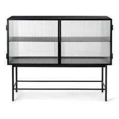 Ferm Living Dressers & Sideboards*Haze sideboard, -wavy glass Black