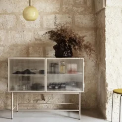 Ferm Living Dressers & Sideboards*Haze sideboard, Cashmere, wavy glass Beige