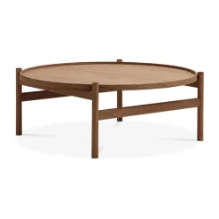 Brdr. Krüger Coffee Tables*HB coffee table Ø100 cm, Smoke oiled oak Brown