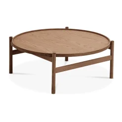 Brdr. Krüger Coffee Tables*HB coffee table Ø100 cm, Smoke oiled oak Brown