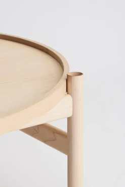 Brdr. Krüger Coffee Tables*HB coffee table Ø100 cm, White oiled maple Brown