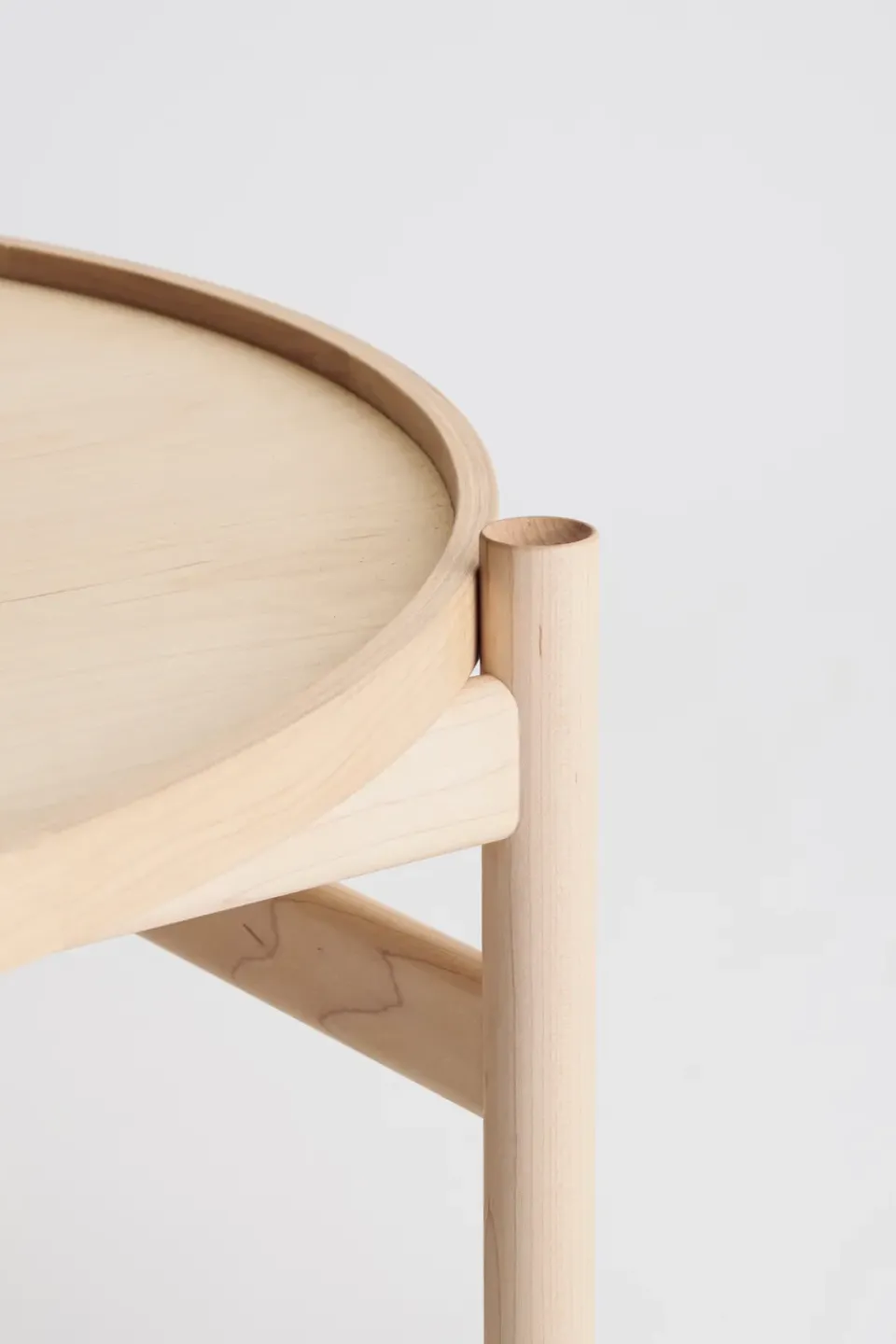 Brdr. Krüger Coffee Tables*HB coffee table Ø100 cm, White oiled maple Brown