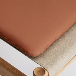 Brdr. Krüger Seat Cushions & Pads*HB cushion 35x60 cm, Spectrum leather Brandy Brown