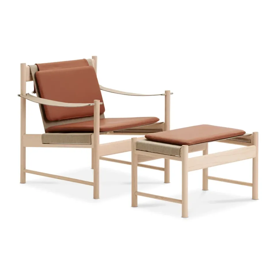 Brdr. Krüger Seat Cushions & Pads*HB cushion 35x60 cm, Spectrum leather Brandy Brown