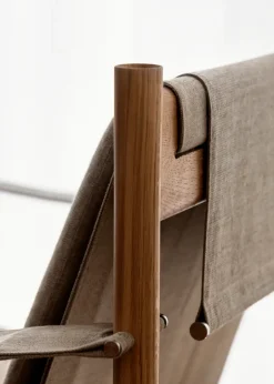 Brdr. Krüger Armchairs & Footstools*HB lounge chair, Smoke oiled oak-canvase nature BrownBeige