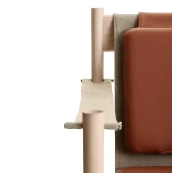 Brdr. Krüger Armchairs & Footstools*HB lounge chair, White oiled maple-leather brandy Brown