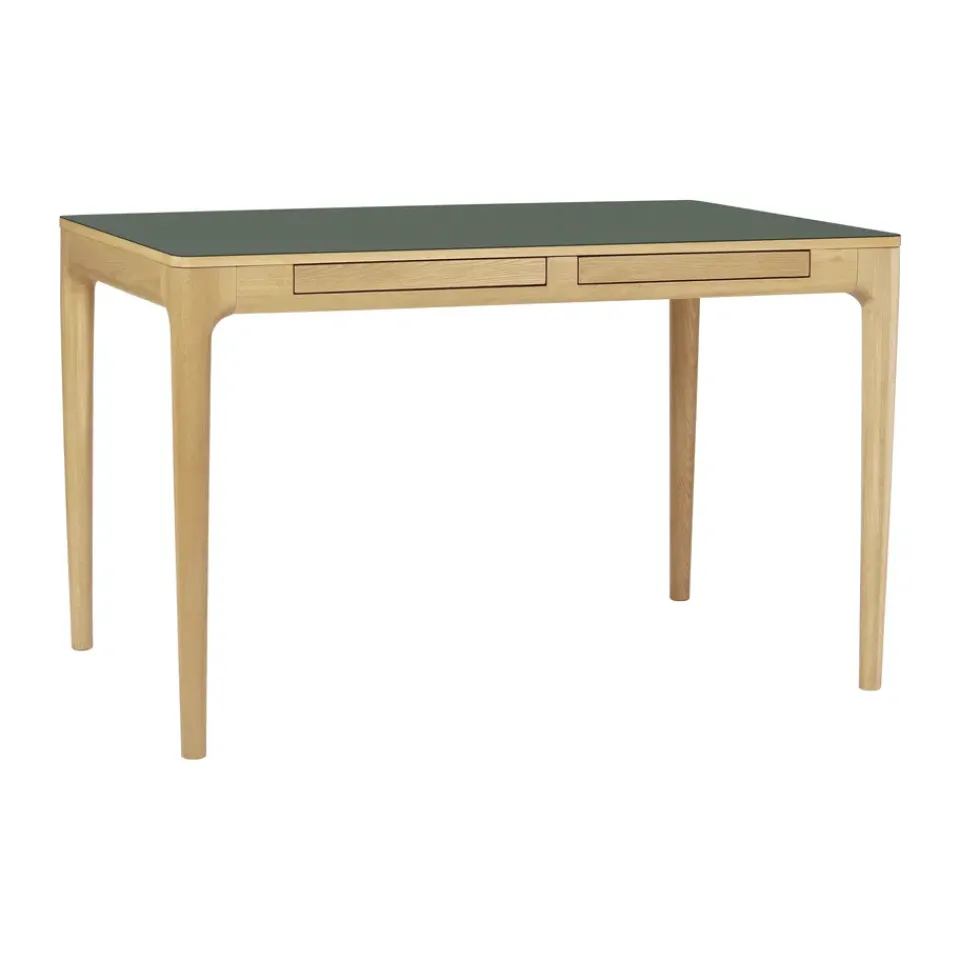 Umage Desks*Heart'n'Soul desk 80x120 cm, Oak-Fenix Moss Green BrownGreen