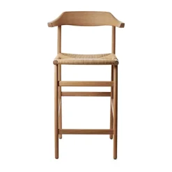 Gärsnäs Bar Stools*Hedda bar stool, Oak natural monocoating-paper cord natural Beige