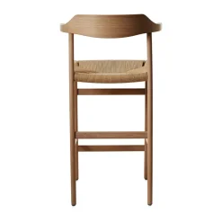 Gärsnäs Bar Stools*Hedda bar stool, Oak natural monocoating-paper cord natural Beige