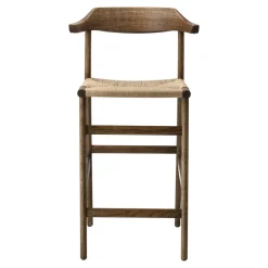 Gärsnäs Bar Stools*Hedda bar stool, Oak-black-paper cord natural Beige
