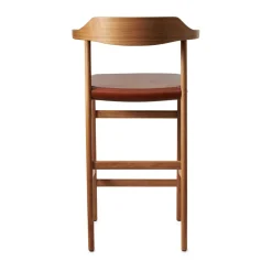 Gärsnäs Bar Stools*Hedda bar stool, Oak-pure-Tärnsjö leather cognac Beige