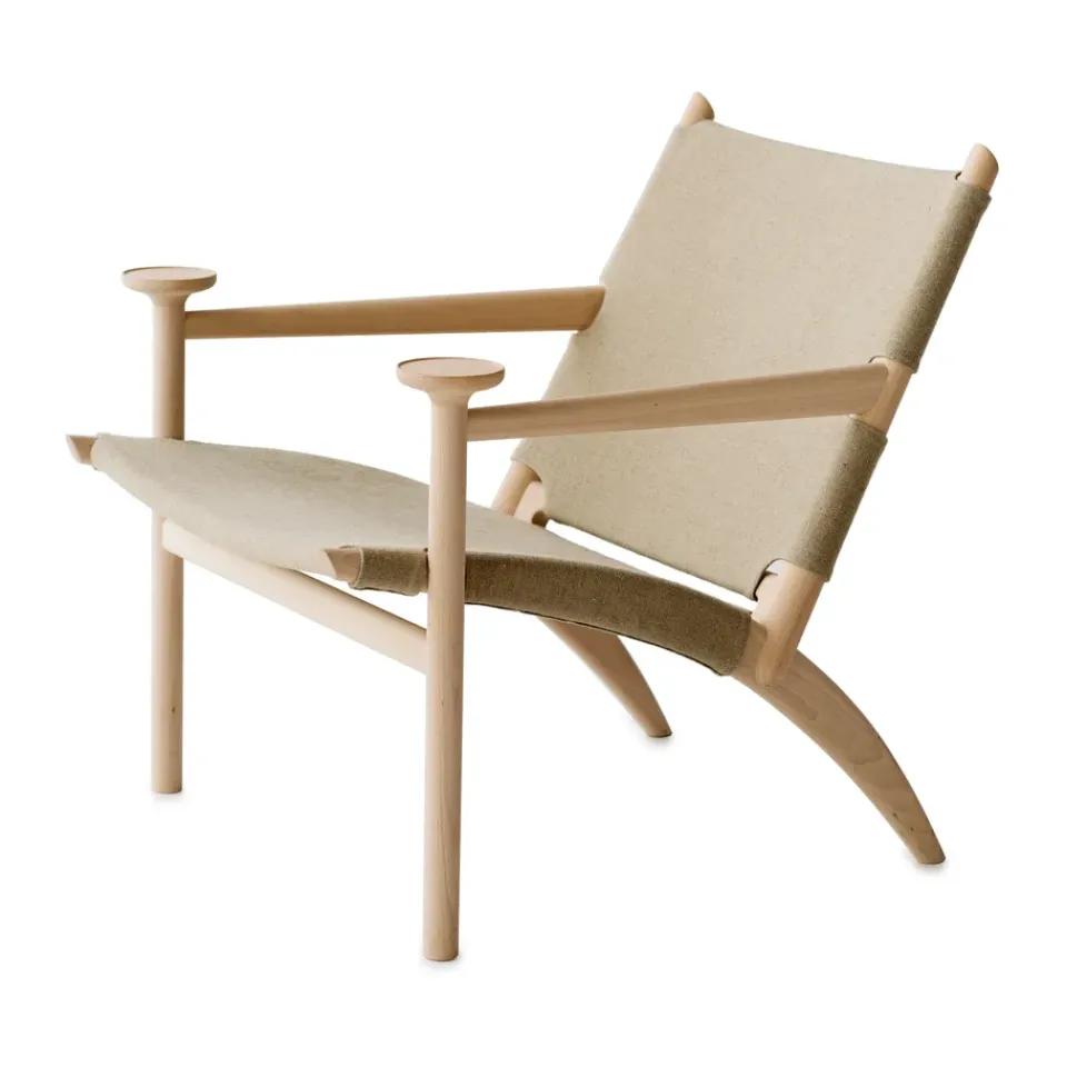 Gärsnäs Armchairs & Footstools*Hedwig armchair, Beech-white-cloth canvas Grey