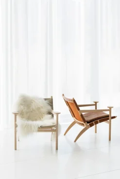 Gärsnäs Armchairs & Footstools*Hedwig armchair, Beech-white-cloth canvas Grey
