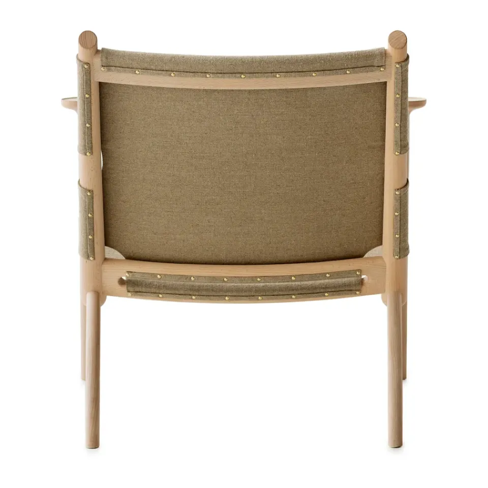Gärsnäs Armchairs & Footstools*Hedwig armchair, Beech-white-cloth canvas Grey