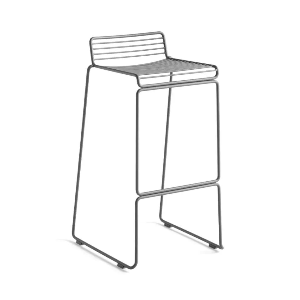 HAY Bar Stools*Hee High barstool 75 cm, Asphalt Grey