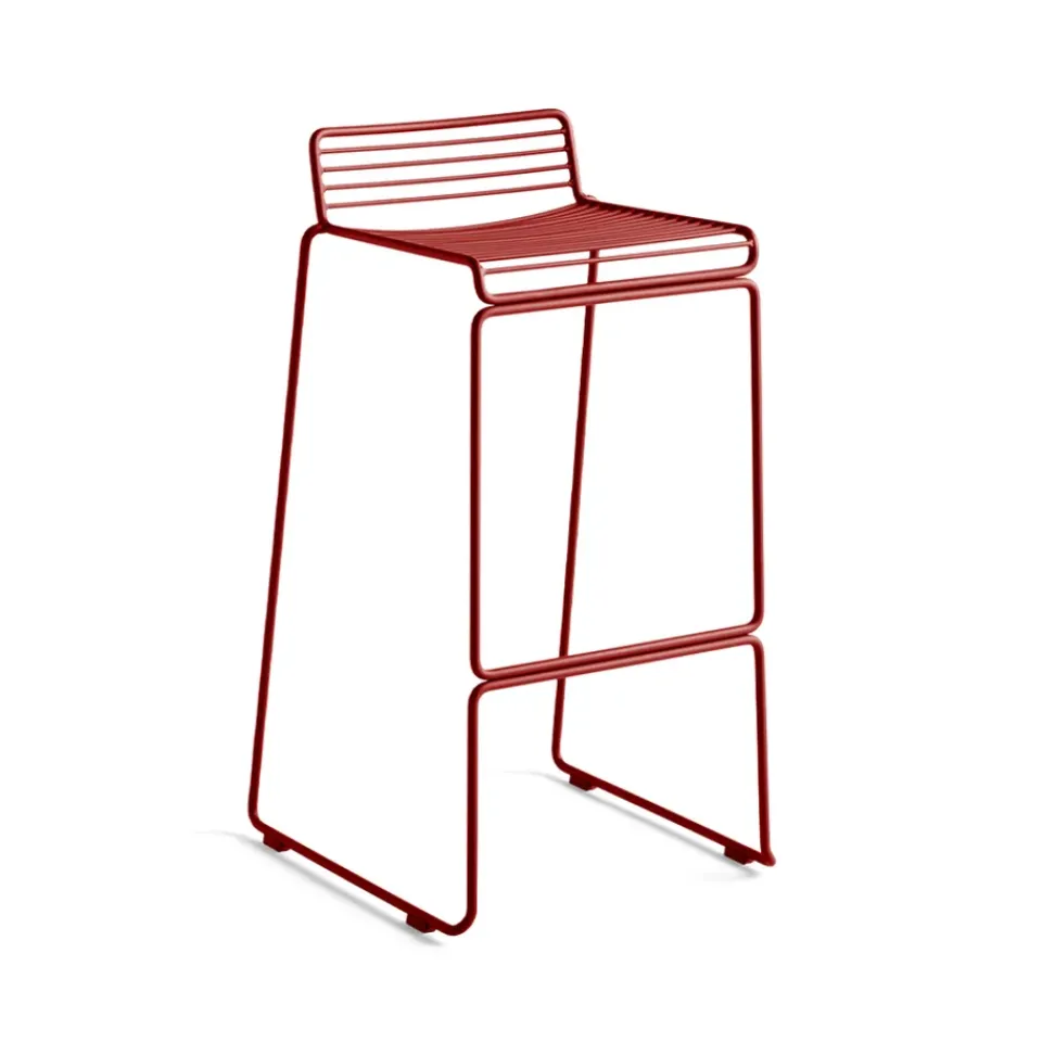 HAY Bar Stools*Hee High barstool 75 cm, Rust Red