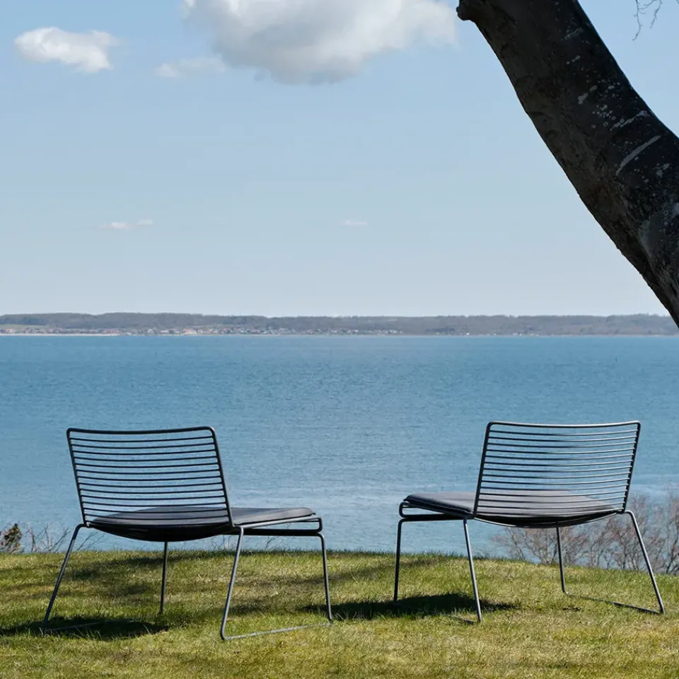 HAY Outdoor Lounge Furniture*Hee lounge chair, Asphalt Grey