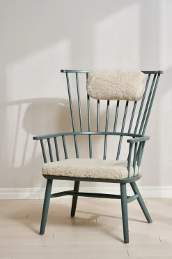 Stolab Armchairs & Footstools*Henriette armchair, Fog 22 BlueWhite